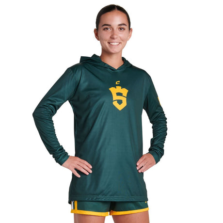 Long Sleeve Shooter Shirt With Hood