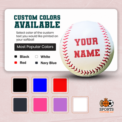 Customized Personalized Baseballs, 12 Pack