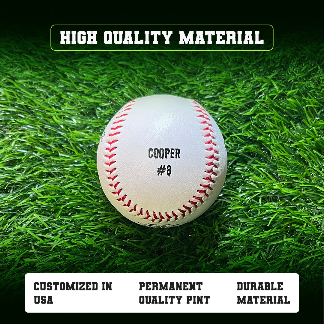 Customized Personalized Baseballs, 12 Pack