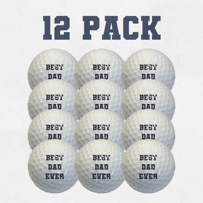 Best Dad Ever 12 Pack Golf Balls