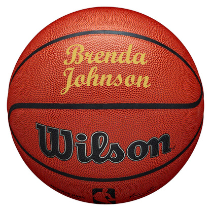 Customized Wilson NBA Basketball Gold
