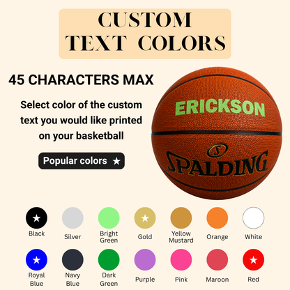 Customized Spalding TF500 Indoor Outdoor Game Ball Size 29.5" 28.5" or 27.5"