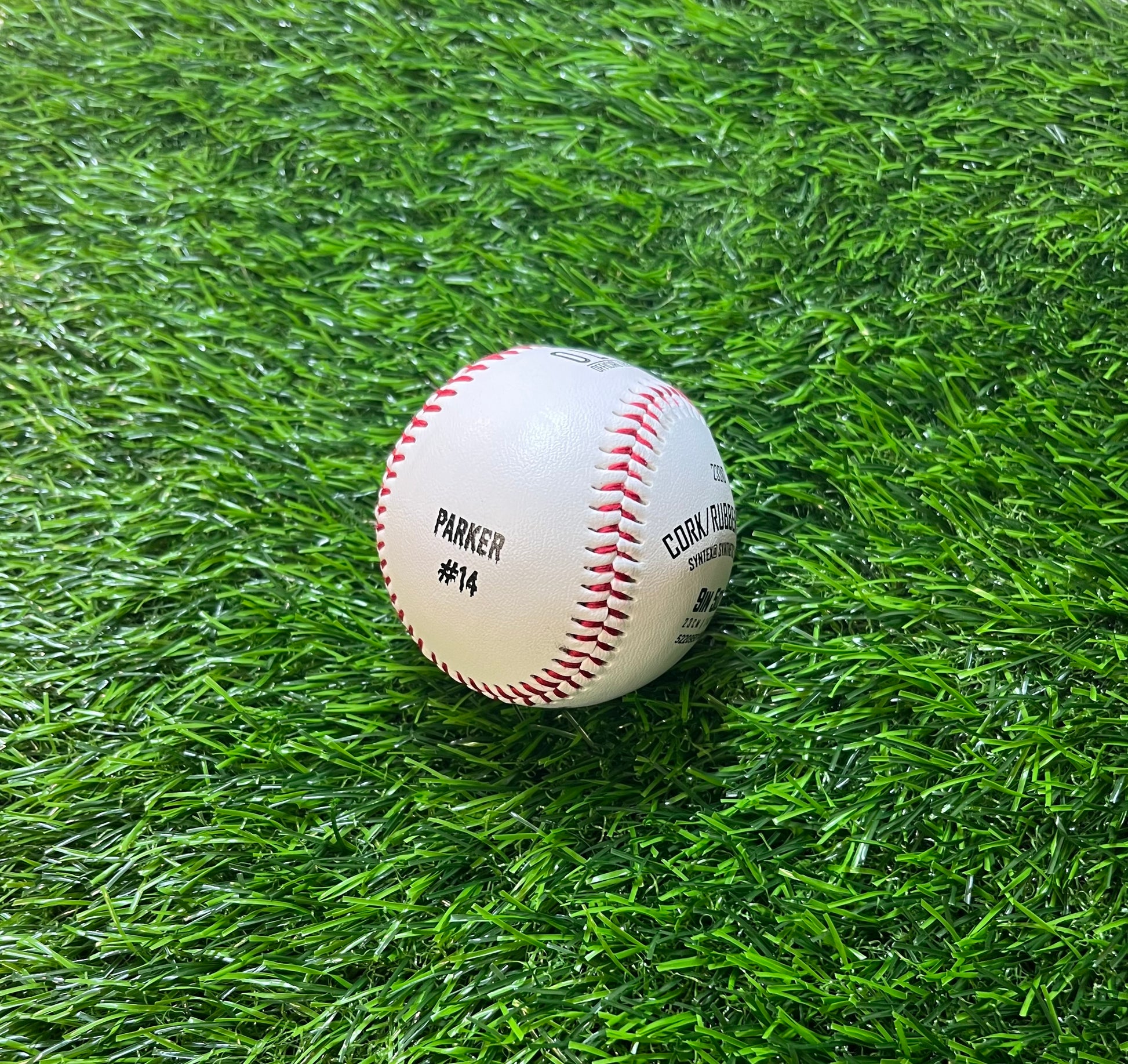 Customized Baseball with Black Text
