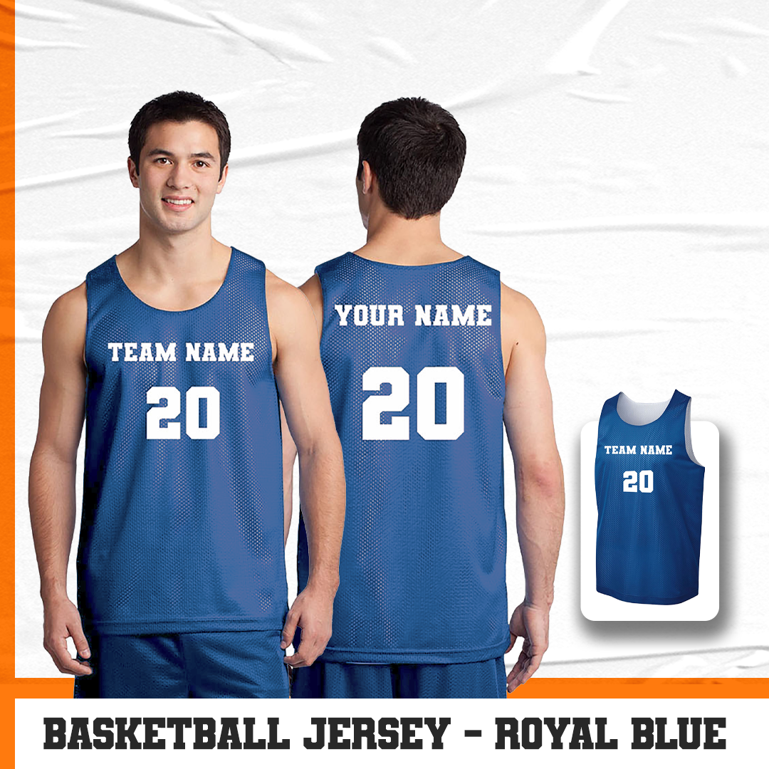 Customized Basketball Blue Jersey
