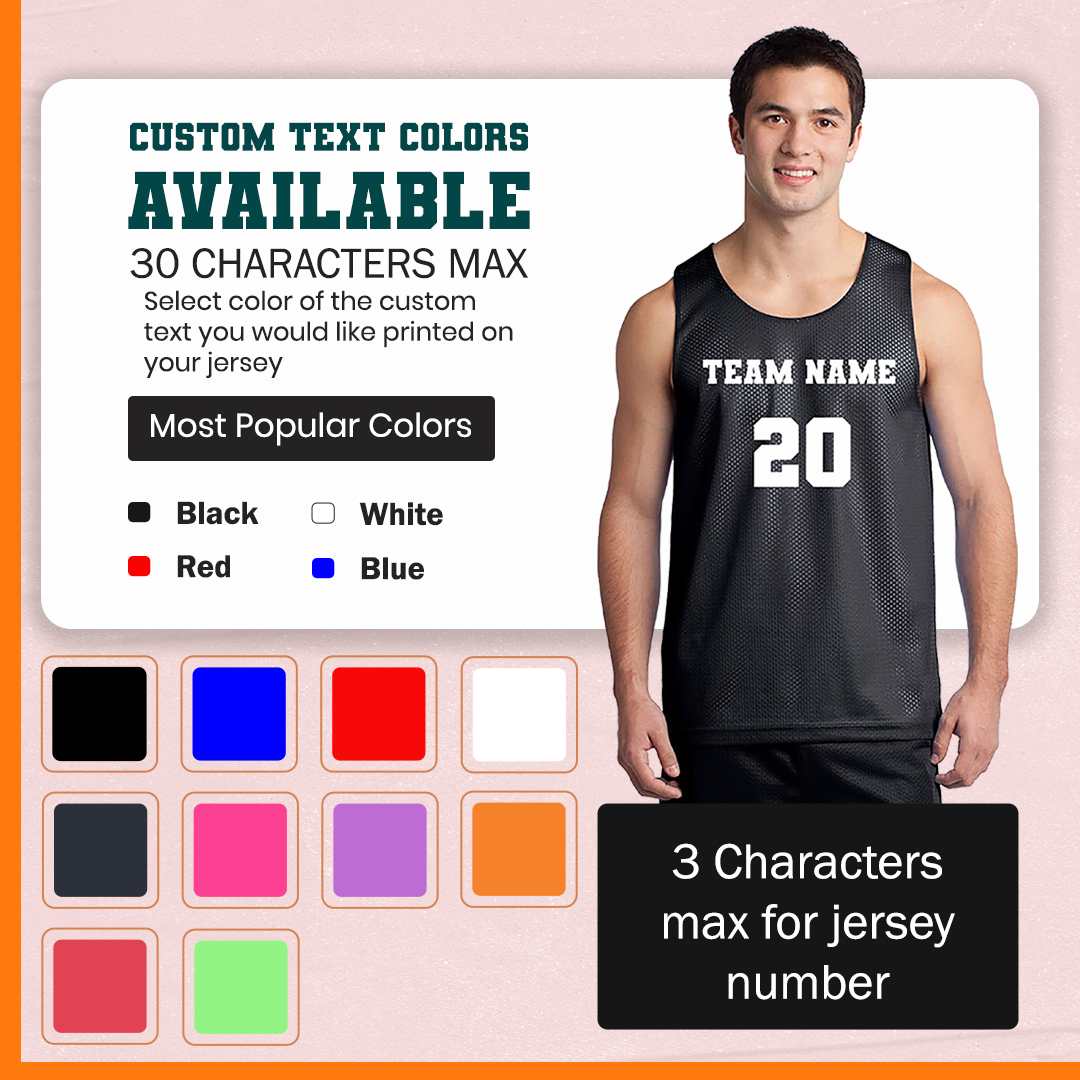 Customized Basketball Black Jersey Multiple Colors