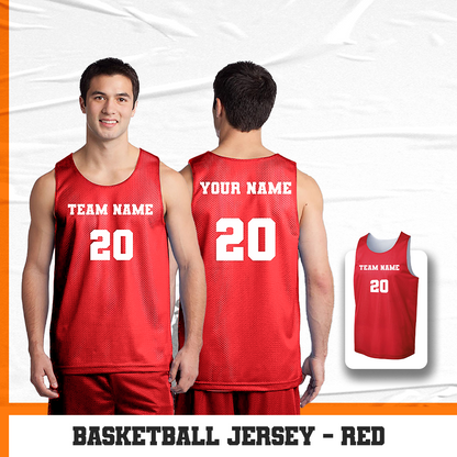 Customized Basketball Red Jersey