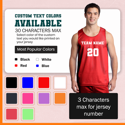Red Front and Back_Custom Colors Available