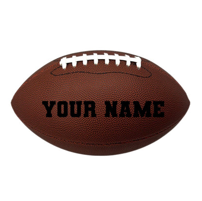 Customized Football Personalized with Your Name Black