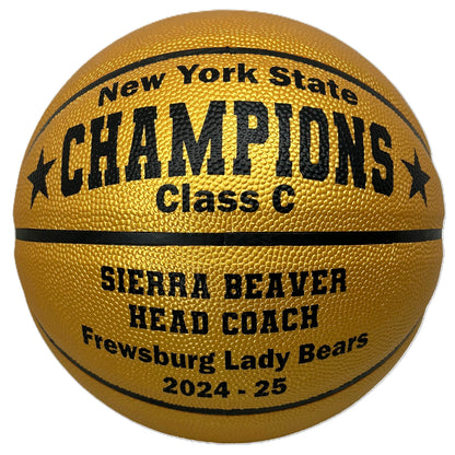 Customized Gold Basketball Awards Gift