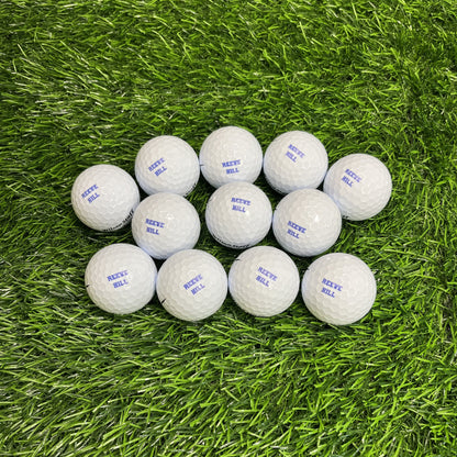Customized Personalized Golf Ball with Blue Text 12 Pack
