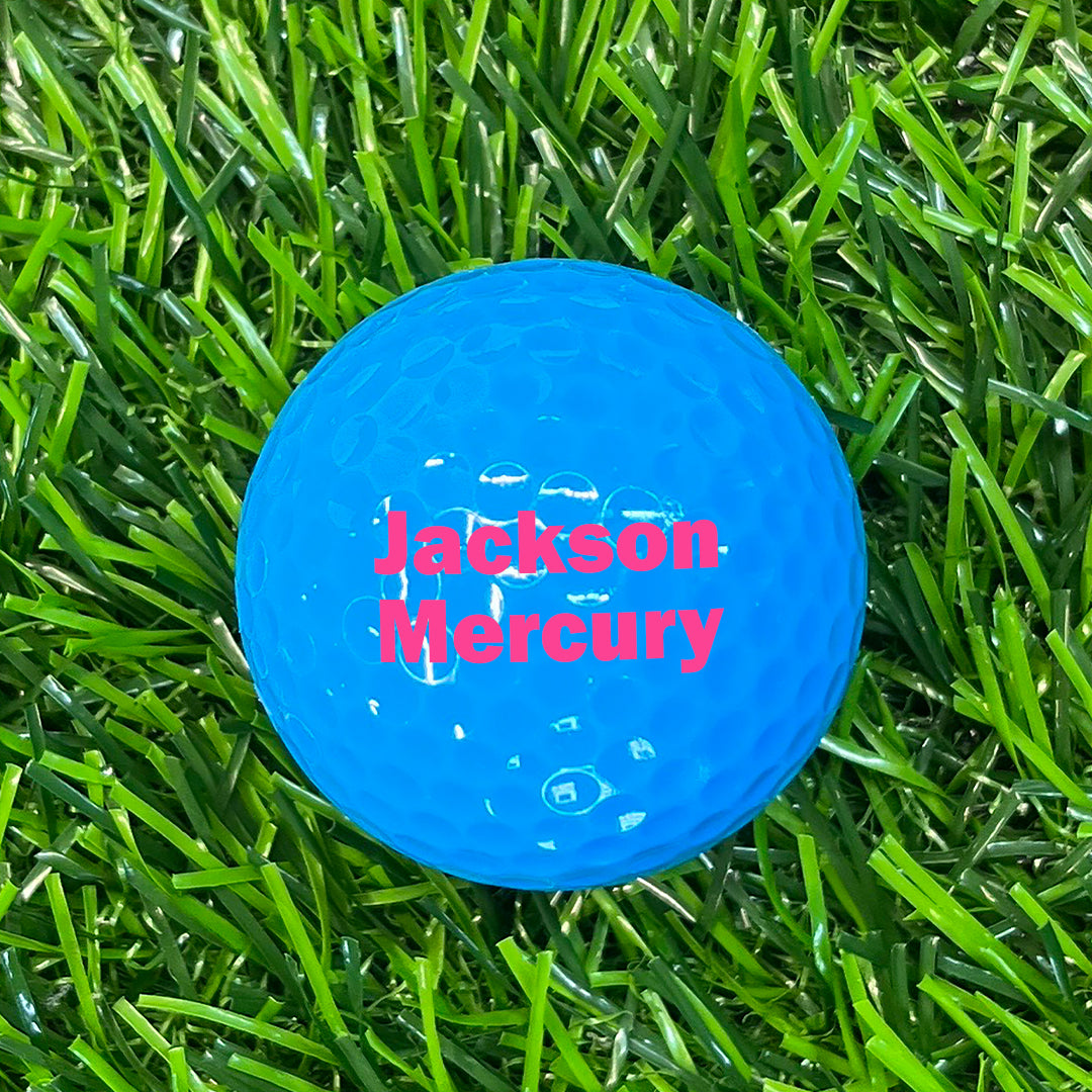 Customized Personalized Blue Golf Ball 1 Pack in Pink
