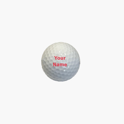 Customized Personalized Golf Ball with Maroon Text