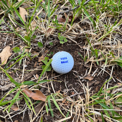 Customized Personalized Golf Ball with Blue Text