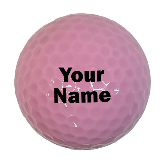Customized Personalized Pink Golf Ball, 1 Golf Ball Gift