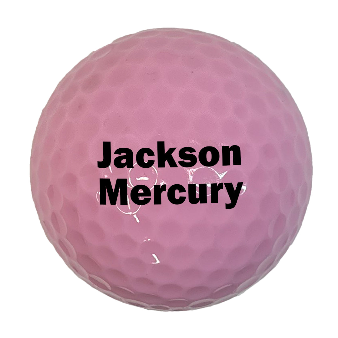 Customized Personalized Pink Golf Ball, 1 Golf Ball Gift