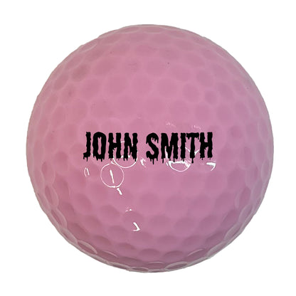 Customized Personalized Pink Golf Balls, 3 Pack