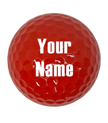 Customized Personalized Red Golf Balls, 12 Pack