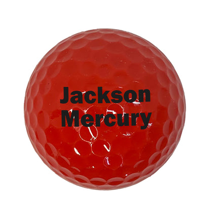 Customized Personalized Red Golf Balls, 12 Pack
