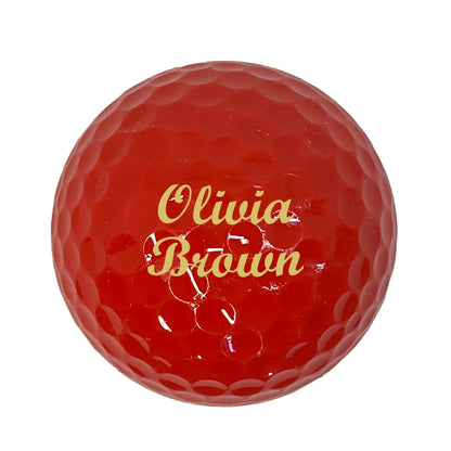 Customized Personalized Red Golf Balls, 12 Pack