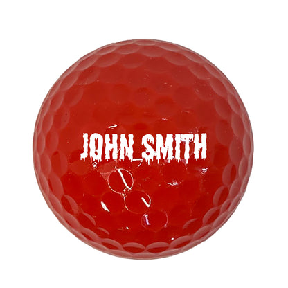 Customized Personalized Red Golf Balls, 12 Pack