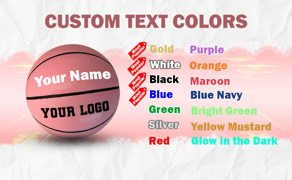 Customized Pink Basketball, Non Branded Size 28.5"