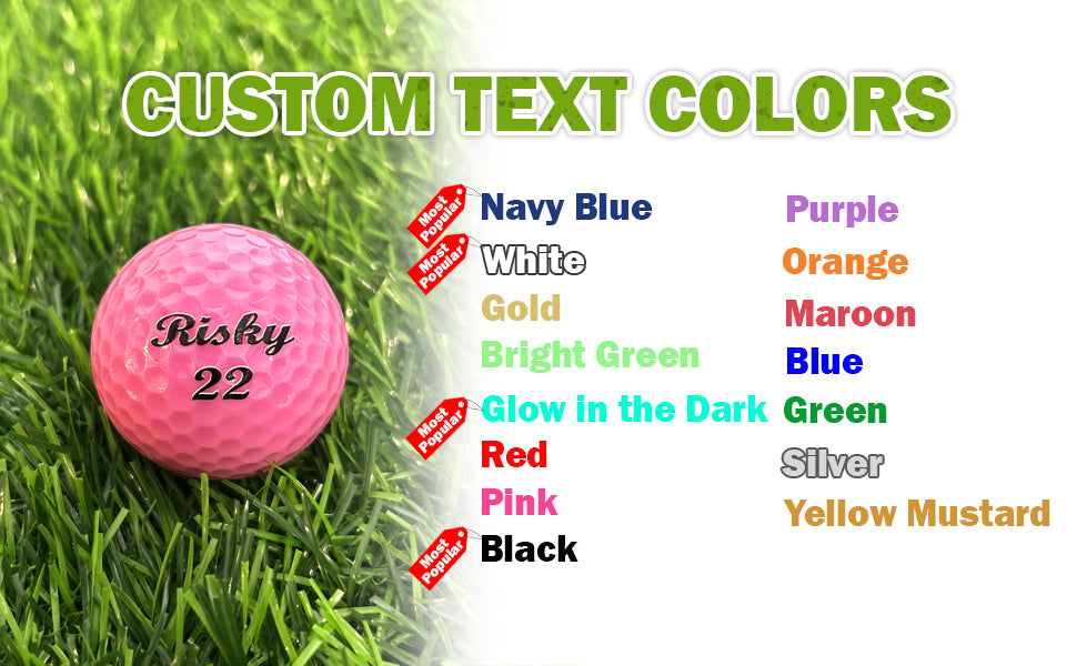 Customized Personalized Pink Golf Ball, 1 Golf Ball Gift