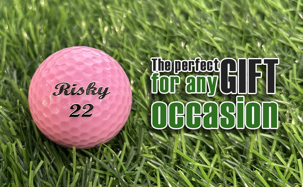 Customized Personalized Pink Golf Ball, 1 Golf Ball Gift