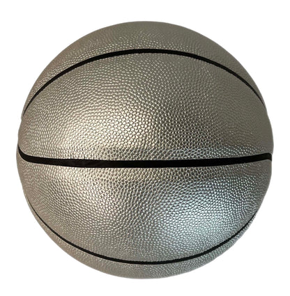 Customized Silver Basketball, Non Branded Sizes 29.5" or 28.5"
