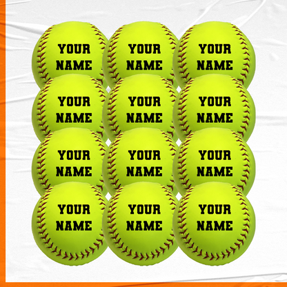 Customized Softballs 12Pack