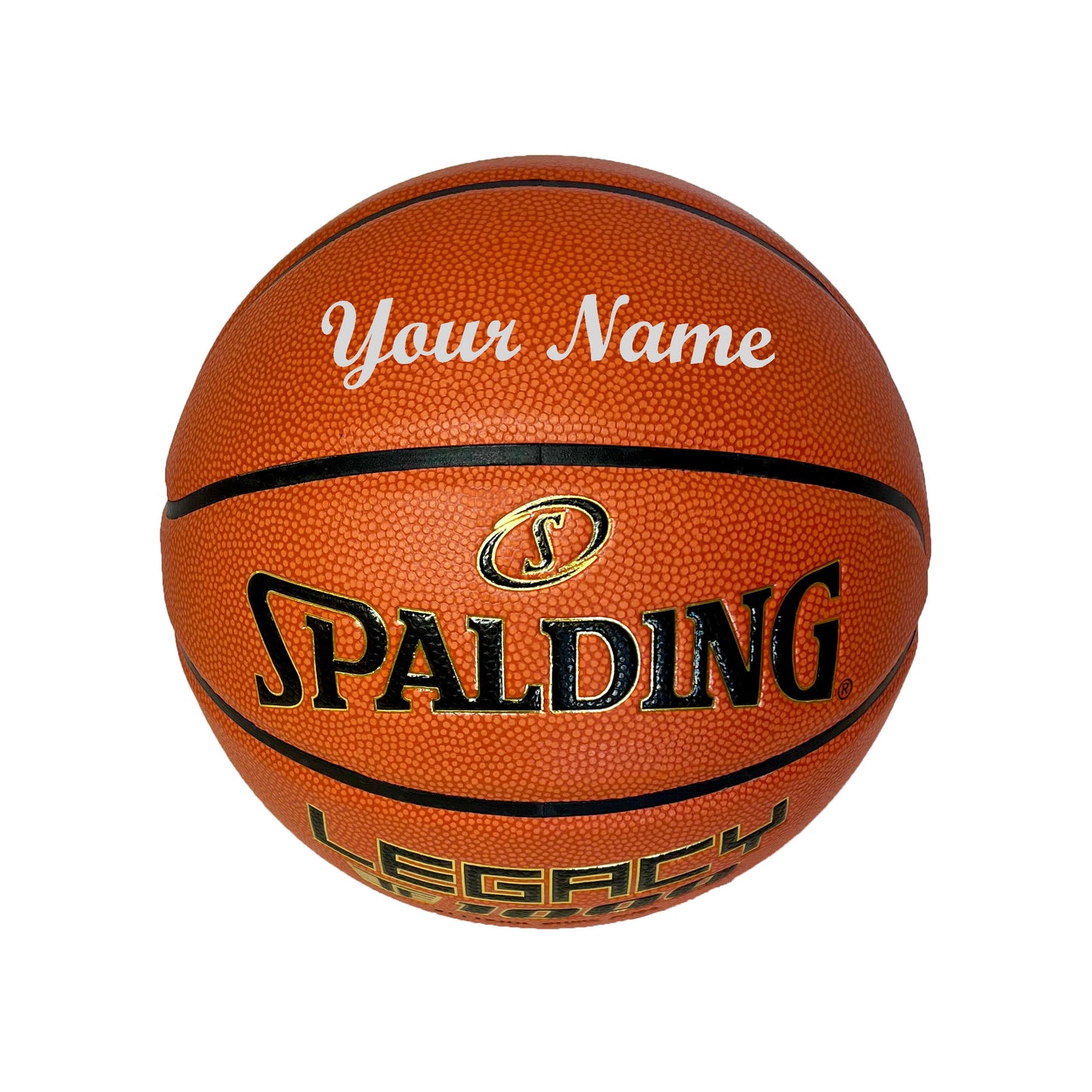 Customized Spalding TF1000 Legacy Basketball Silver
