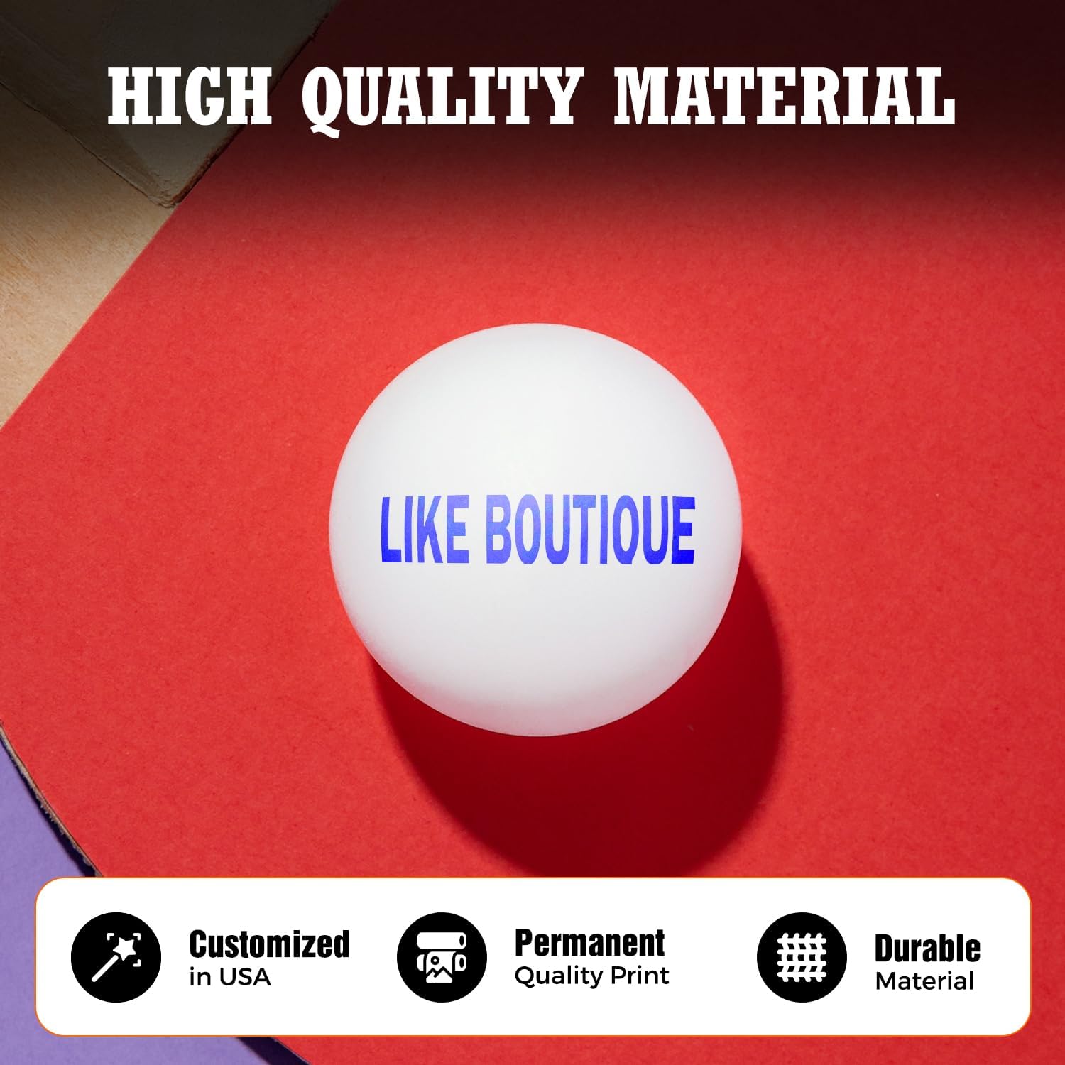 Customized Ping Pong Balls Personalized with Your Name or Logo Customized in USA
