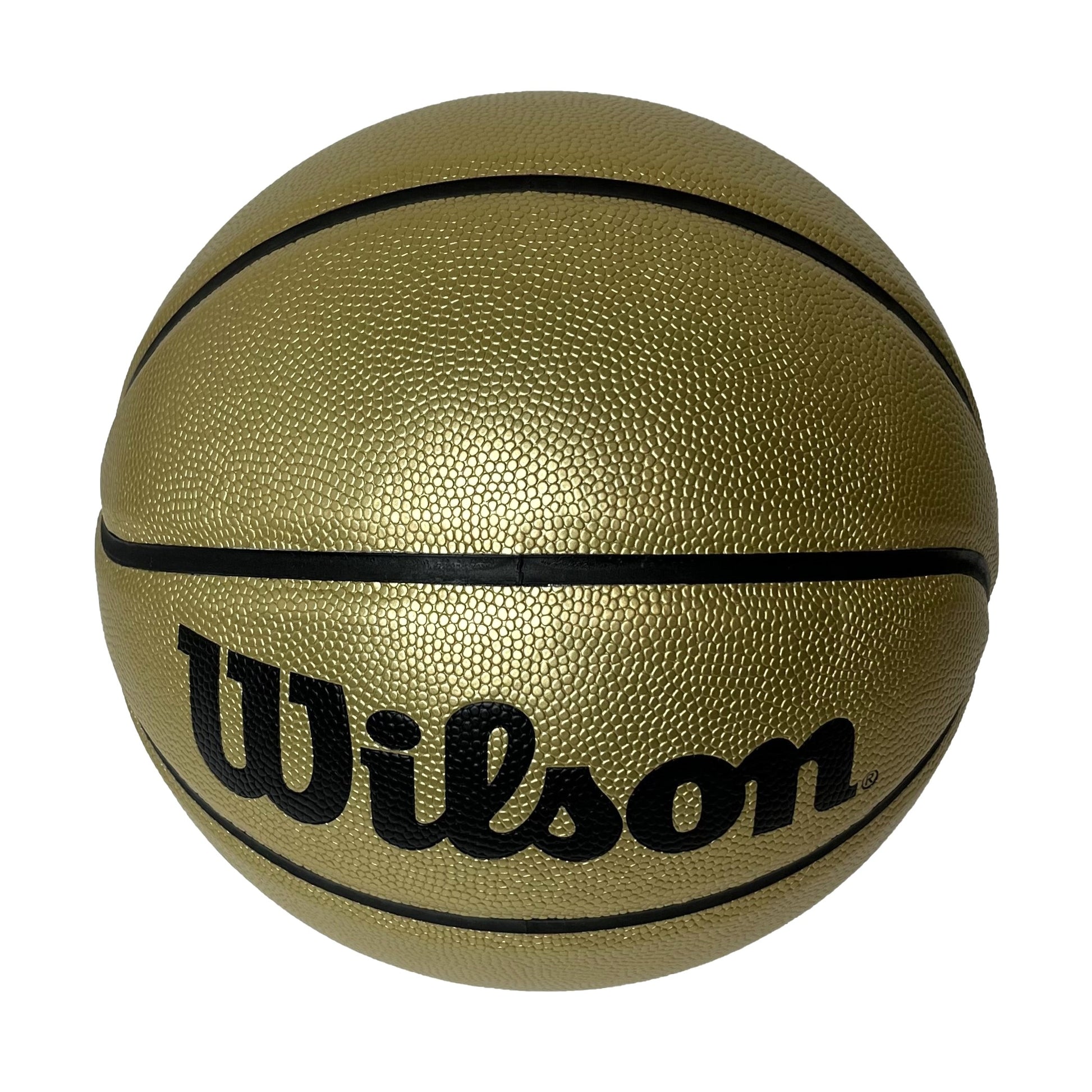 Customized Wilson Black and Gold Basketball