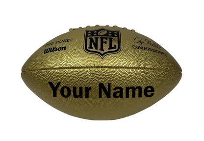 Customized Wilson NFL Gold Football