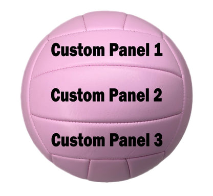 Customized All Pink Volleyball  with 3 panels available