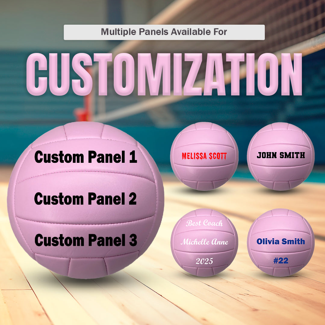 Customized All Pink Volleyball  Multiple Panels Available