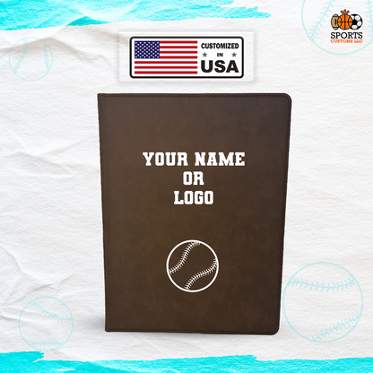 Customized in USA  Softball Padfolio 