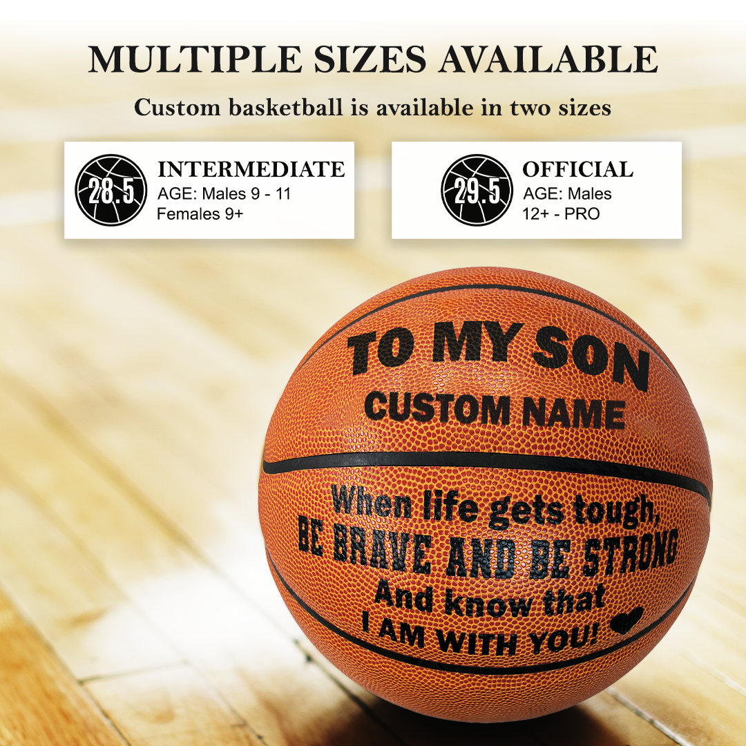 Customized To My Son Basketball Multiple Sizes Available Player