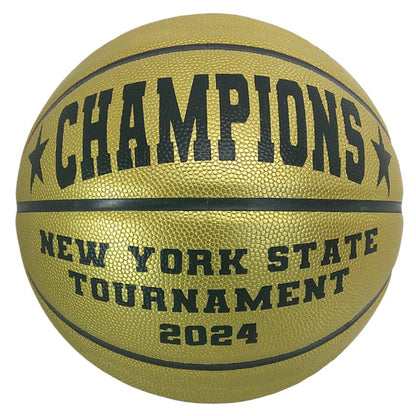 Personalized Gold Basketballs End of Season Award