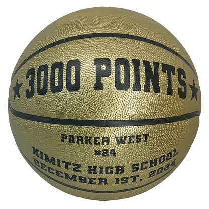 Customized Gold Awards Basketball