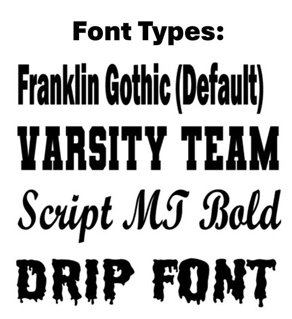 Custom Text Font Types