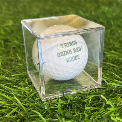 Golf Ball Display Case with Customized Golf Ball