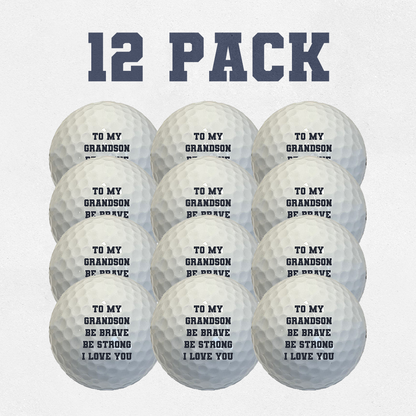 Customized Personalized Grandson Golf Balls 12 Pack