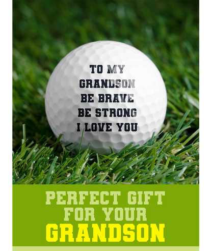 Customized Personalized Grandson Golf Balls 12 Pack Gift