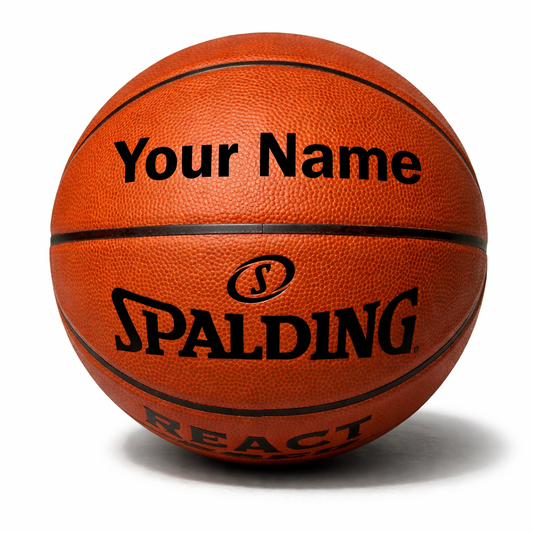 Customized Spalding TF250 Basketball with Personalized Name in Black Color