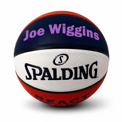 Customized Spalding Red White and Blue Indoor Outdoor TF250 Basketball