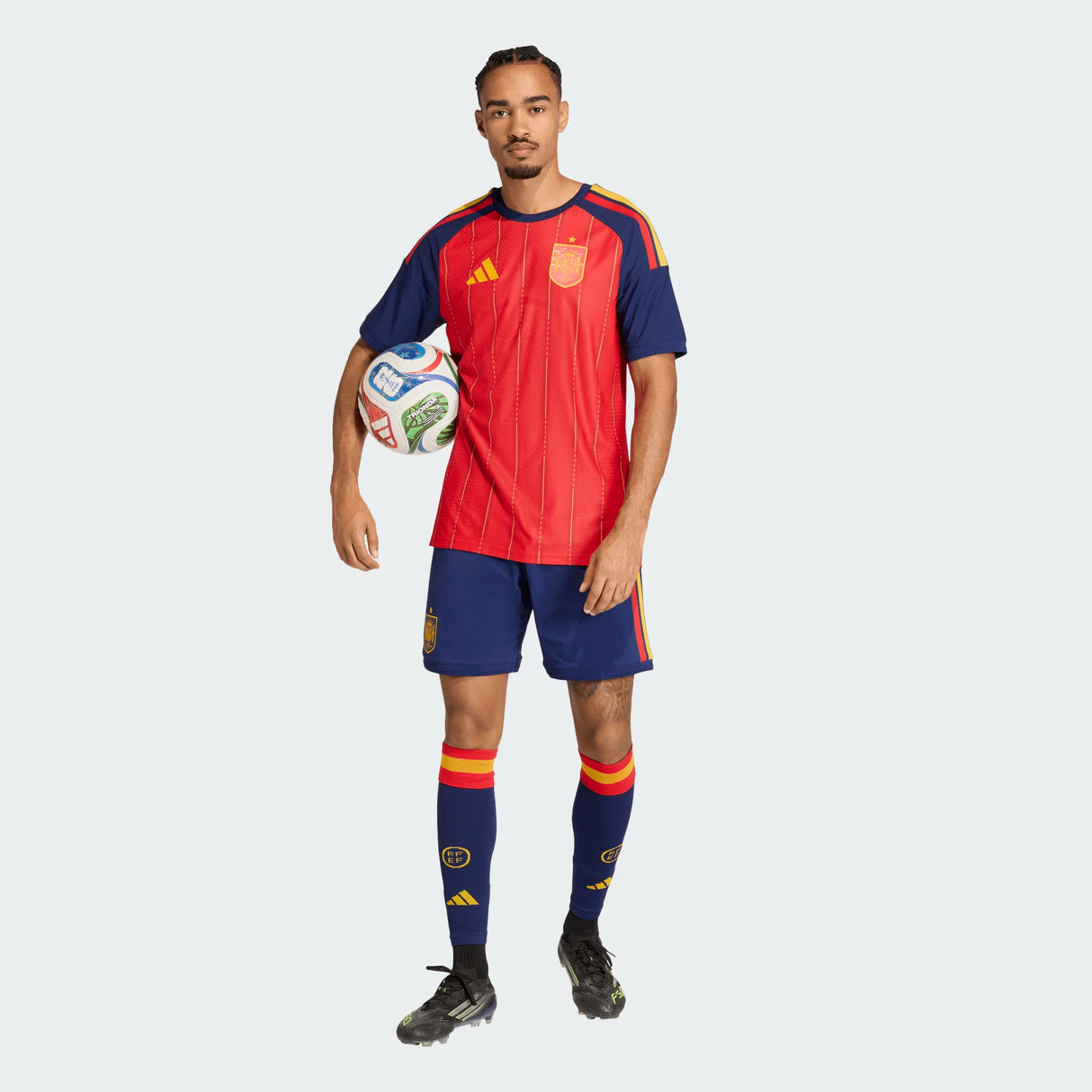 adidas Men's Spain 26 Home Authentic Jersey Soccer Uniforms & Apparel All