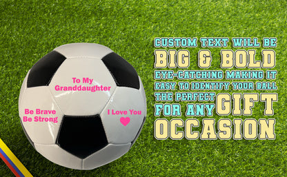 To My Granddaughter Soccer Ball 2