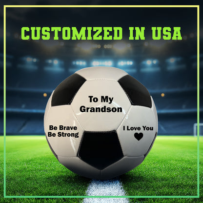 Soccer Ball To My Grandson White B