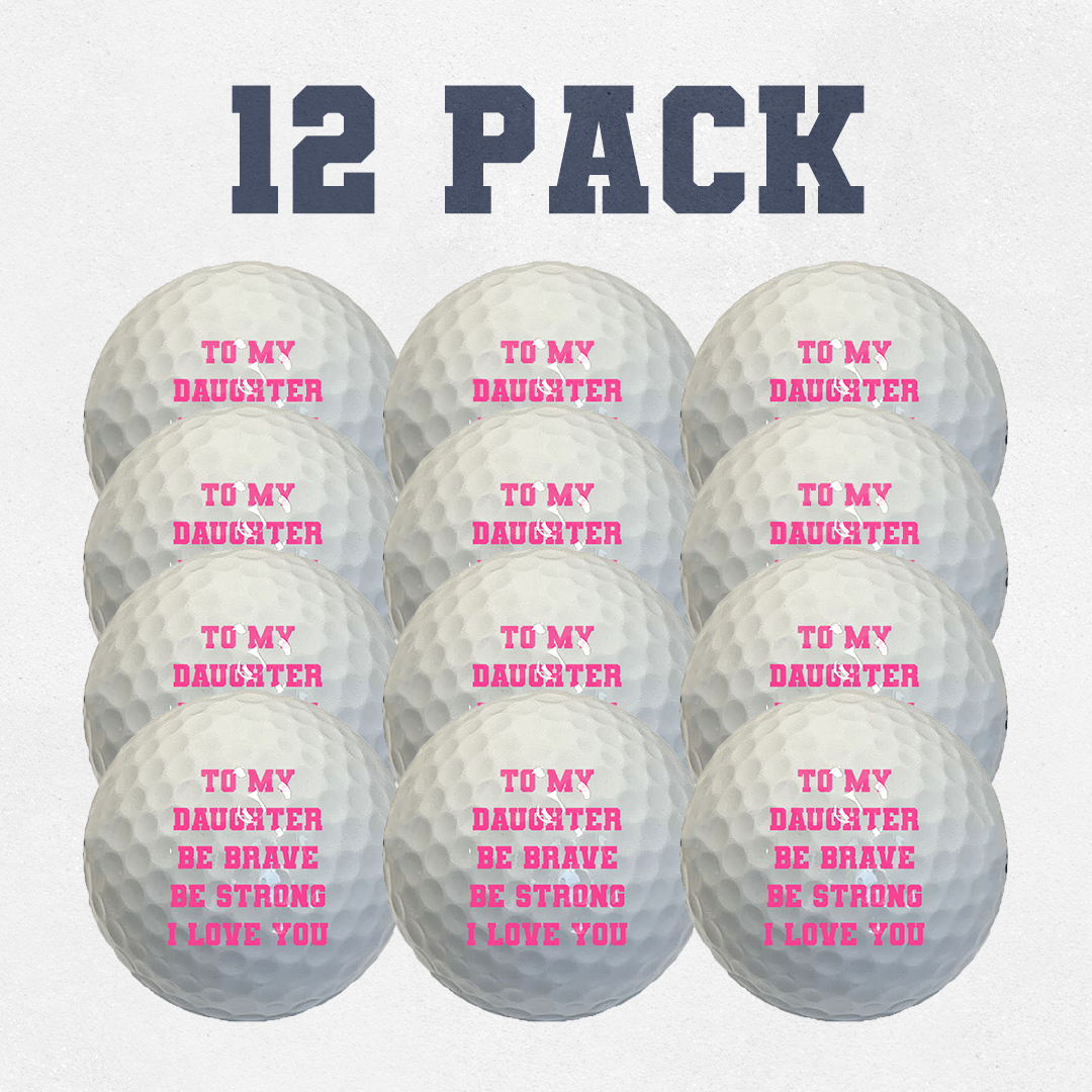 Custom Daughter Golf Balls Gift 12 Pack