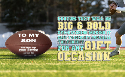 To My Son Football White B